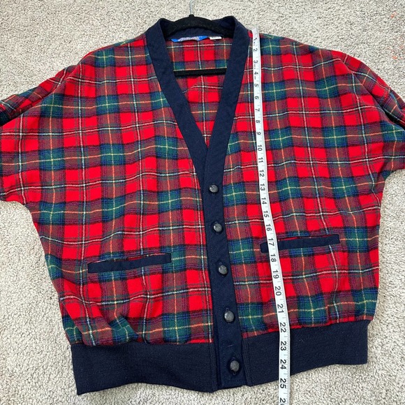 Vintage Pendleton Wool Royal Stewart Tartan Plaid Cardigan - Picture 7 of 8